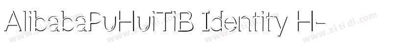 AlibabaPuHuiTiB Identity H字体转换